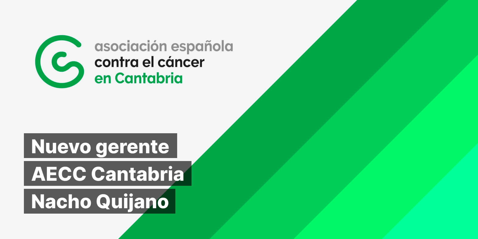 Nacho Quijano, nuevo gerente Asociación Española Contra el Cáncer Cantabria