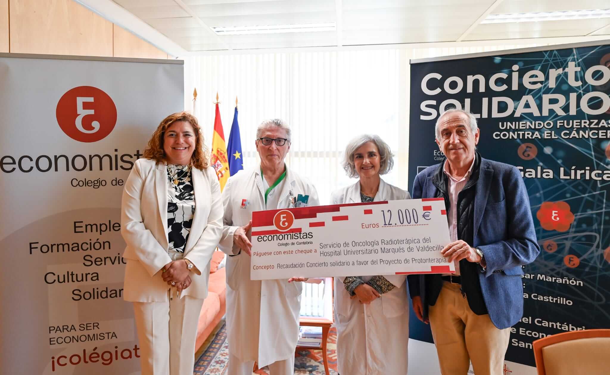 Acto de recogida de la aportación recaudada a través del Concierto Solidario